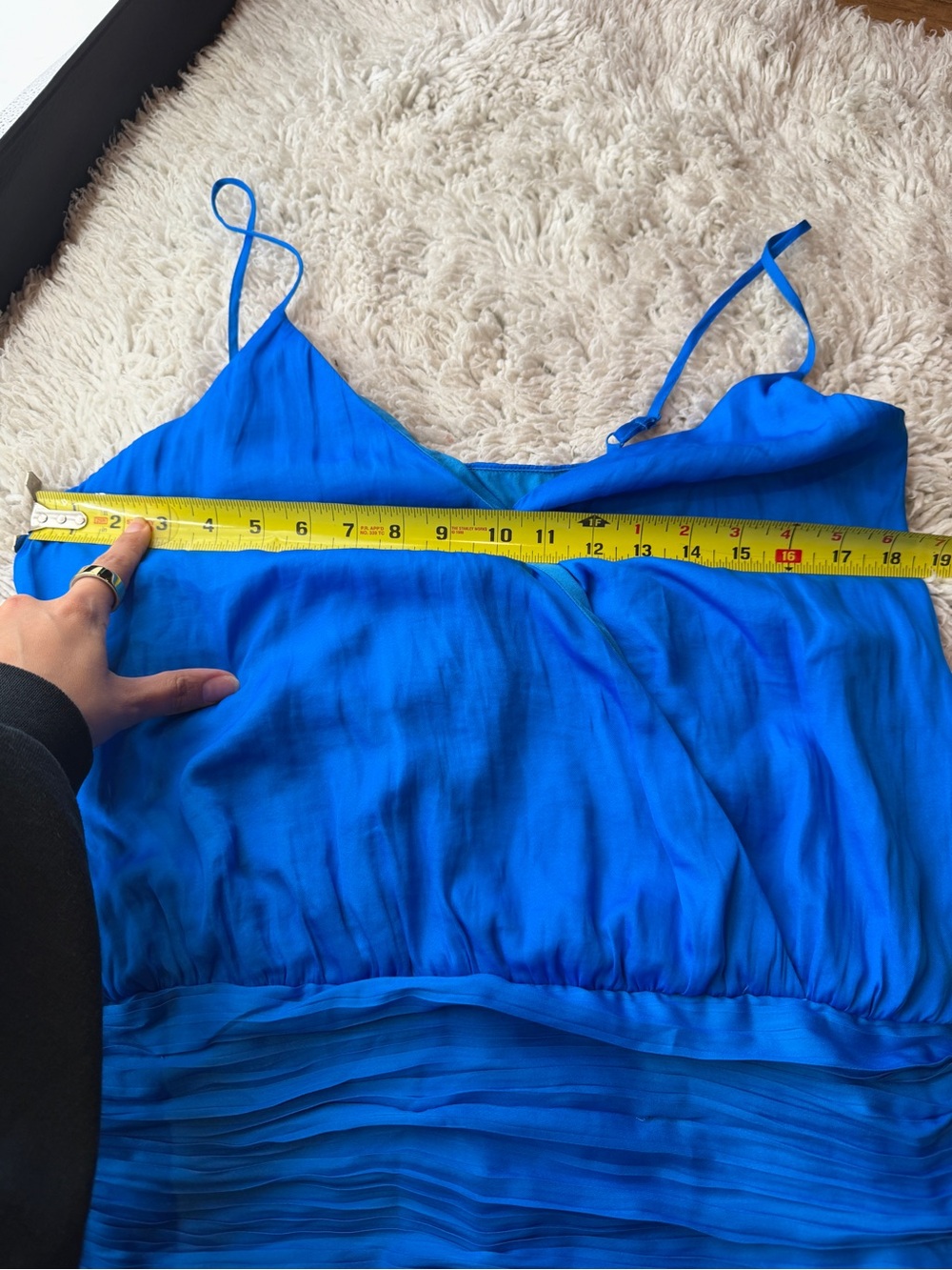 DO+BE Royal Blue Wrap Bodice Camisole - Picture 6 of 8